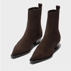 AEYDE BELINDA Suede Western Boots